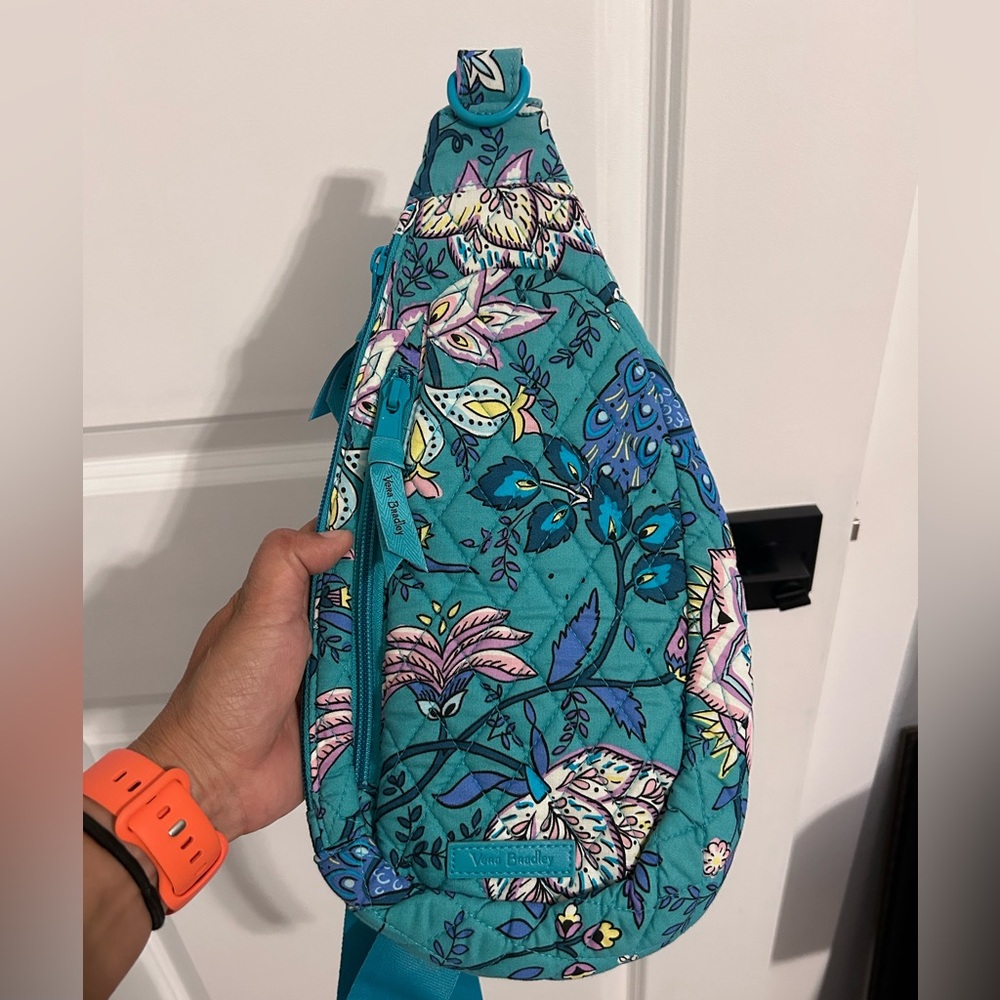 Vera Bradley Compact Sling backpack - Peacock Gardens